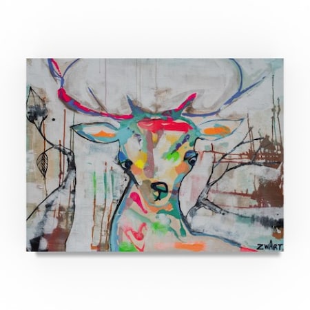 Zwart 'Deer Soul' Canvas Art,35x47